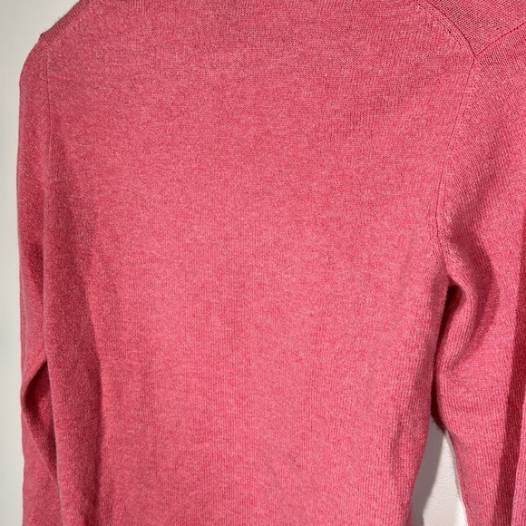 100% Cashmere By Charter Club Salmon Pink Long Sleeve Sweater Crew Neck Size Med - Picture 5 of 7